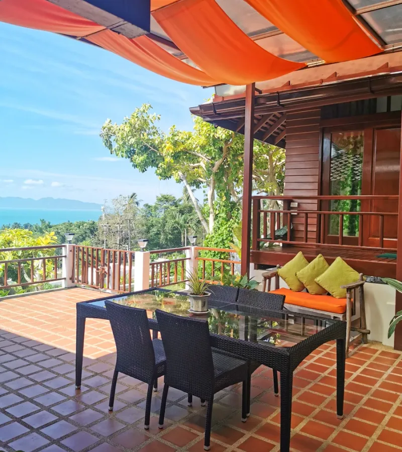 Santisook Luxury Villa E (13) Sea View Villa E open living space