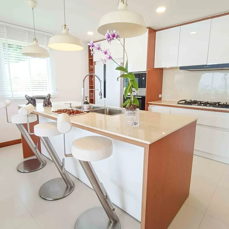 santisook luxury sea view villas Sea View Villa C elegant kitchen